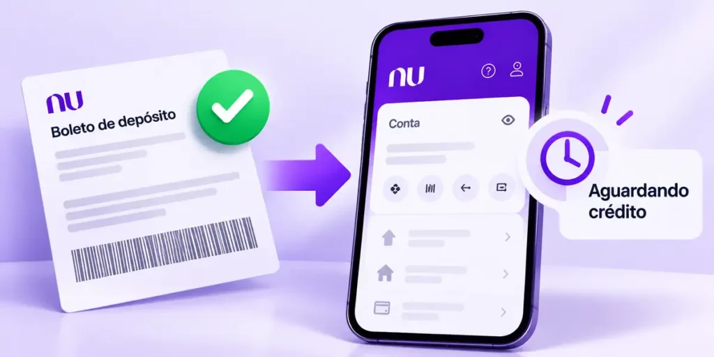 Boleto deposito nubank nao caiu