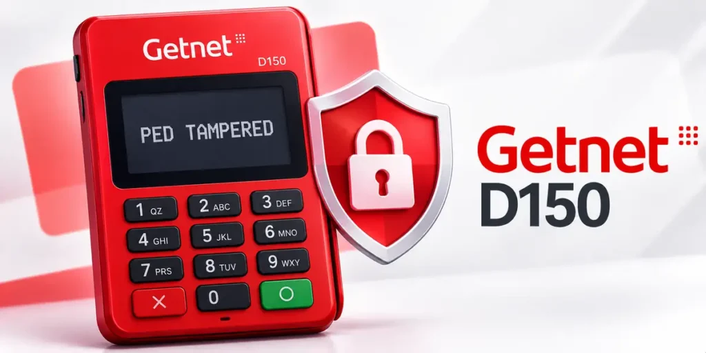 Getnet d150 ped tampered