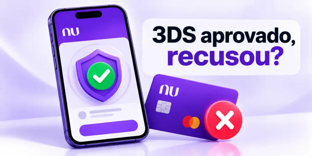 Nubank 3ds compra recusada