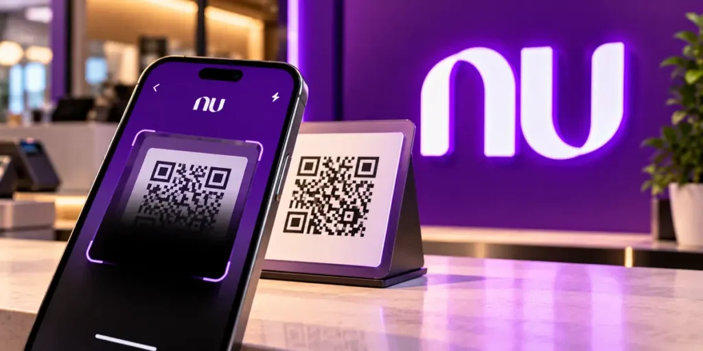 Nubank qr code tela preta