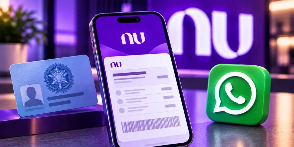 Nubank segunda via fatura cpf whatsapp