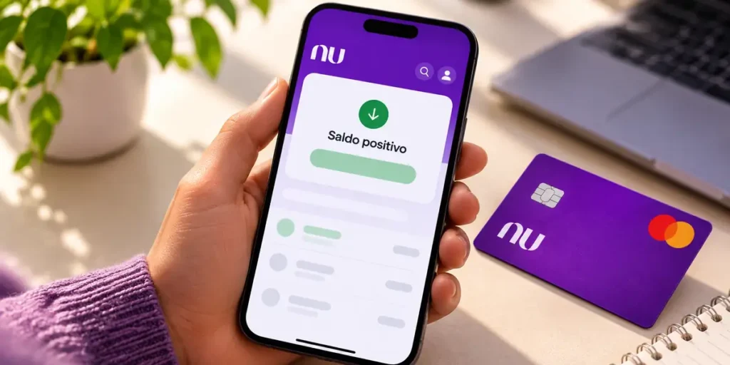 Saldo positivo nubank fatura