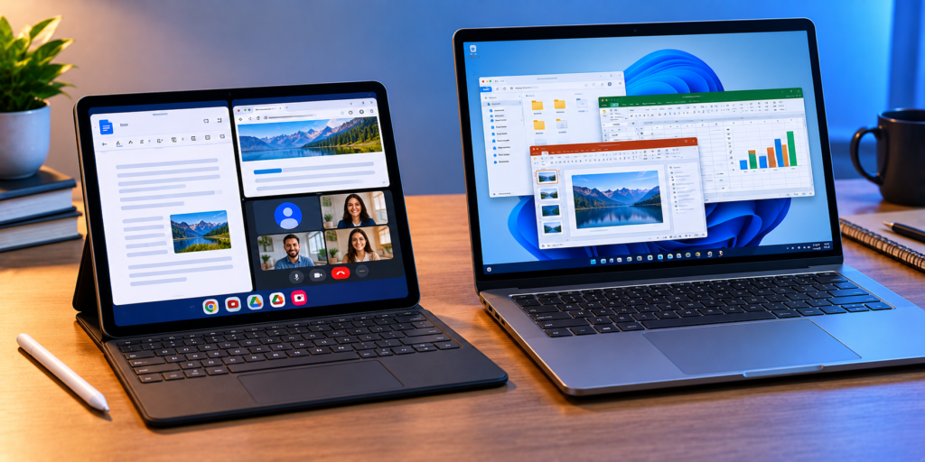 Tablet com teclado substitui notebook