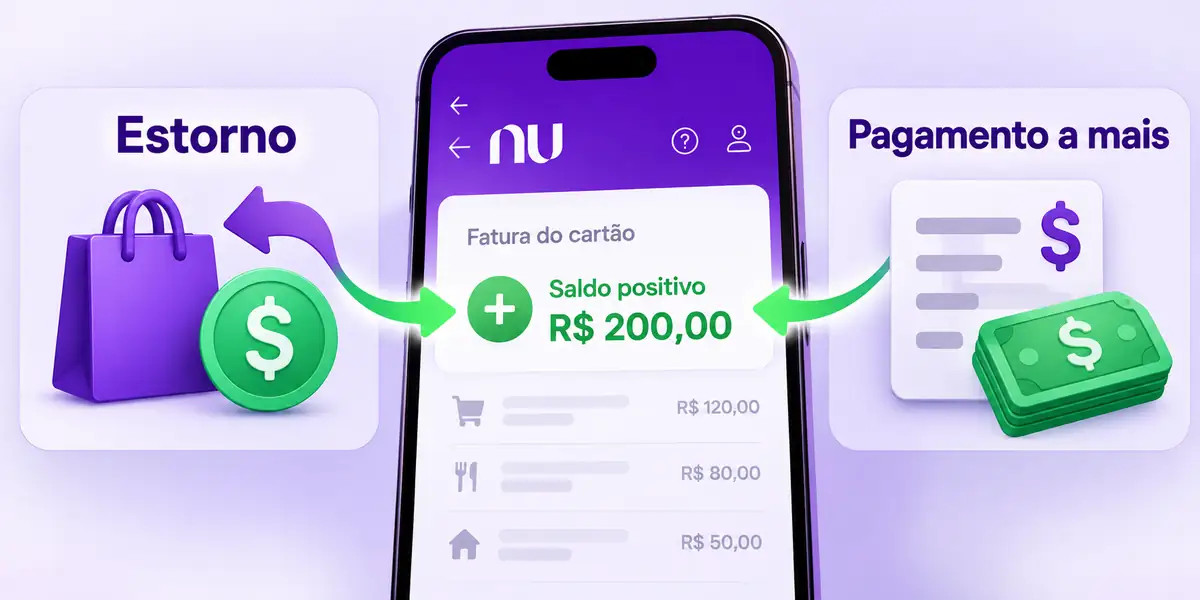 Estorno pagamento saldo positivo