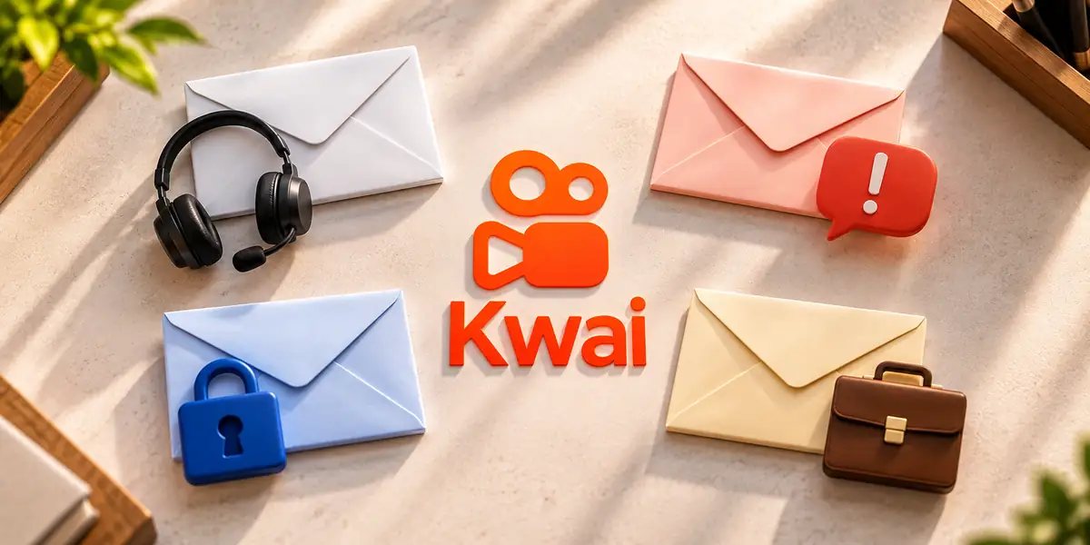Kwai emails oficiais finalidades