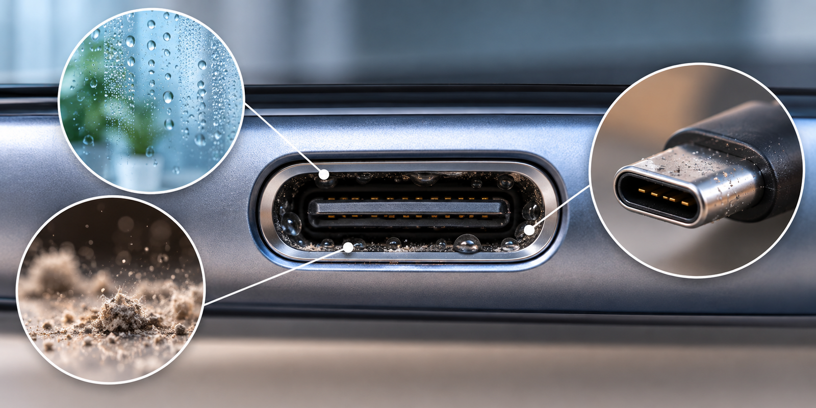 Samsung causas alerta umidade usb