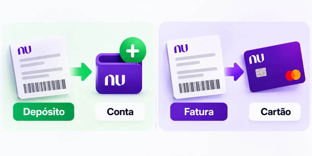 Boleto deposito vs boleto fatura