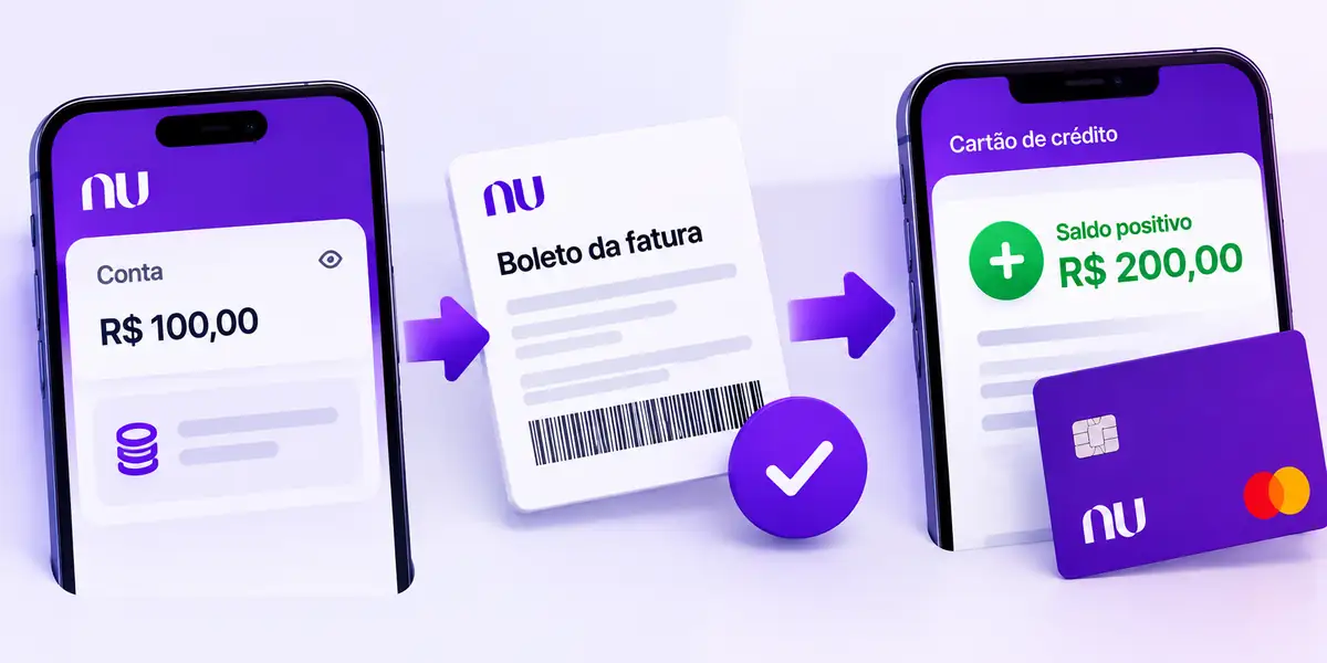 Boleto fatura saldo positivo