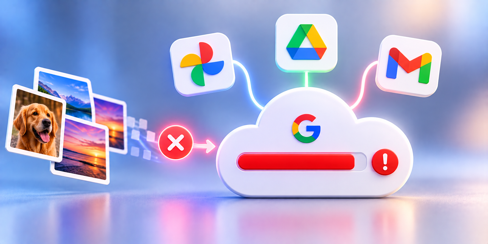 Google fotos armazenamento conta cheio