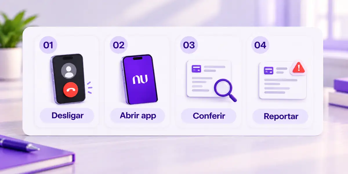Ligacao suspeita o que fazer nubank