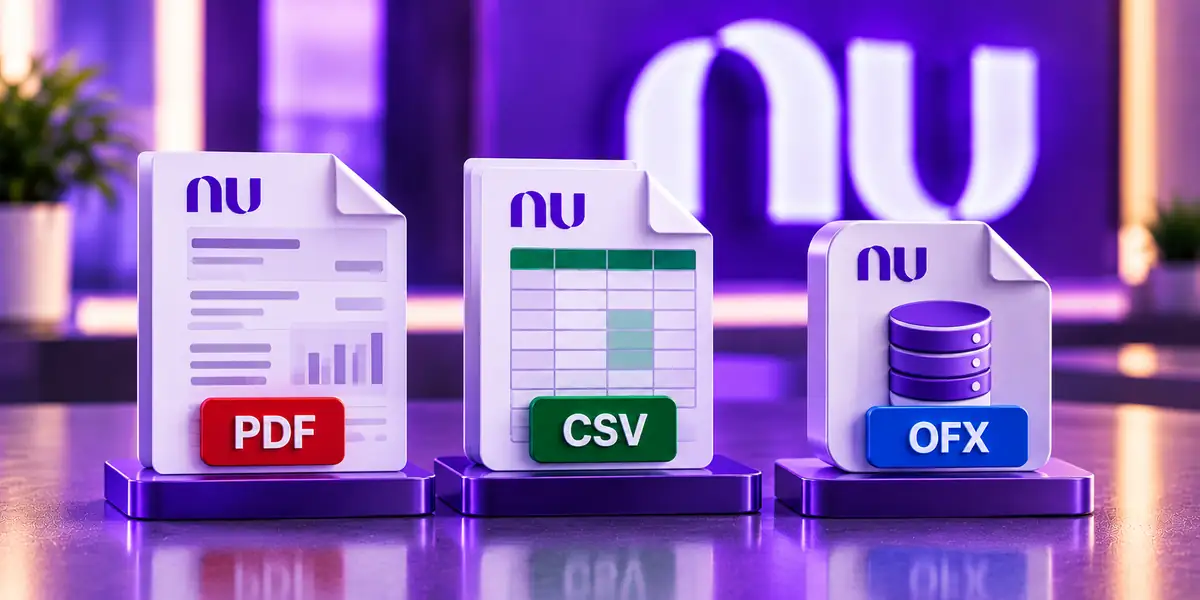 Nubank extrato pdf csv ofx