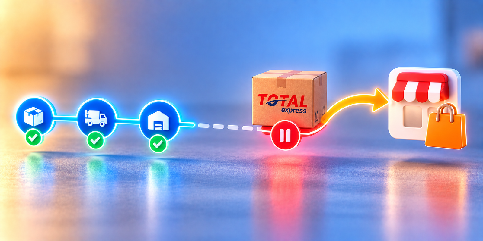 Total express rastreamento parado
