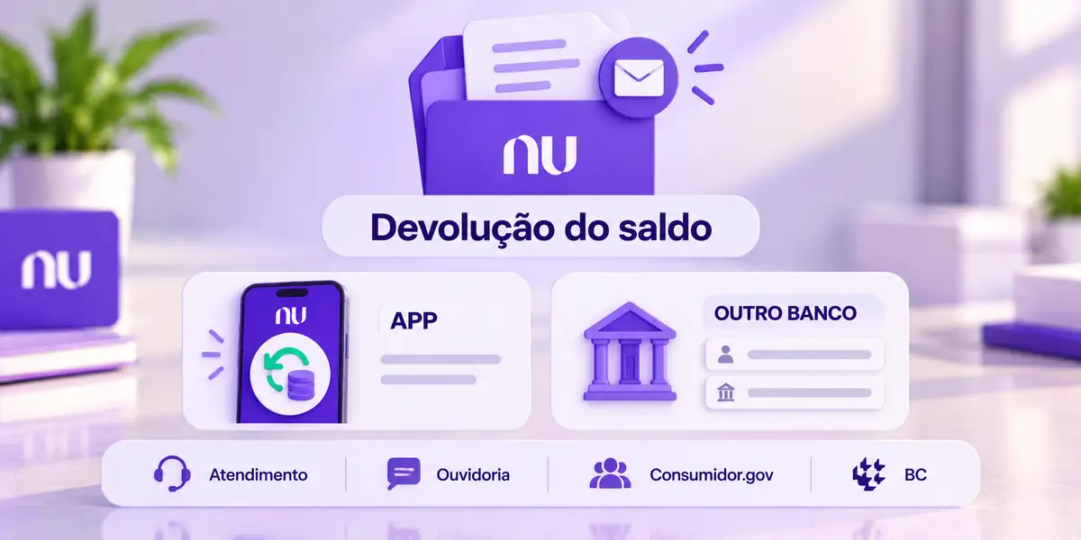 Conta nubank cancelada saldo