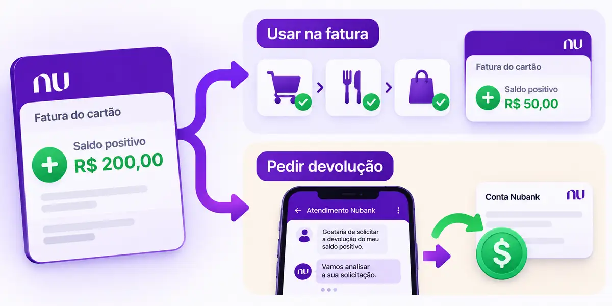 Saldo positivo usar ou devolver