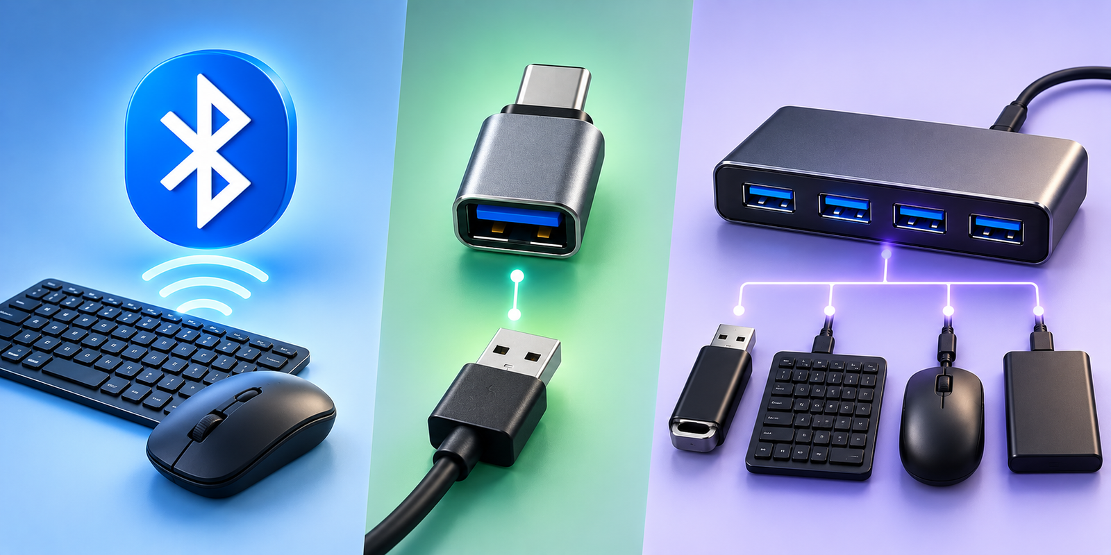 Bluetooth otg hub diferencas
