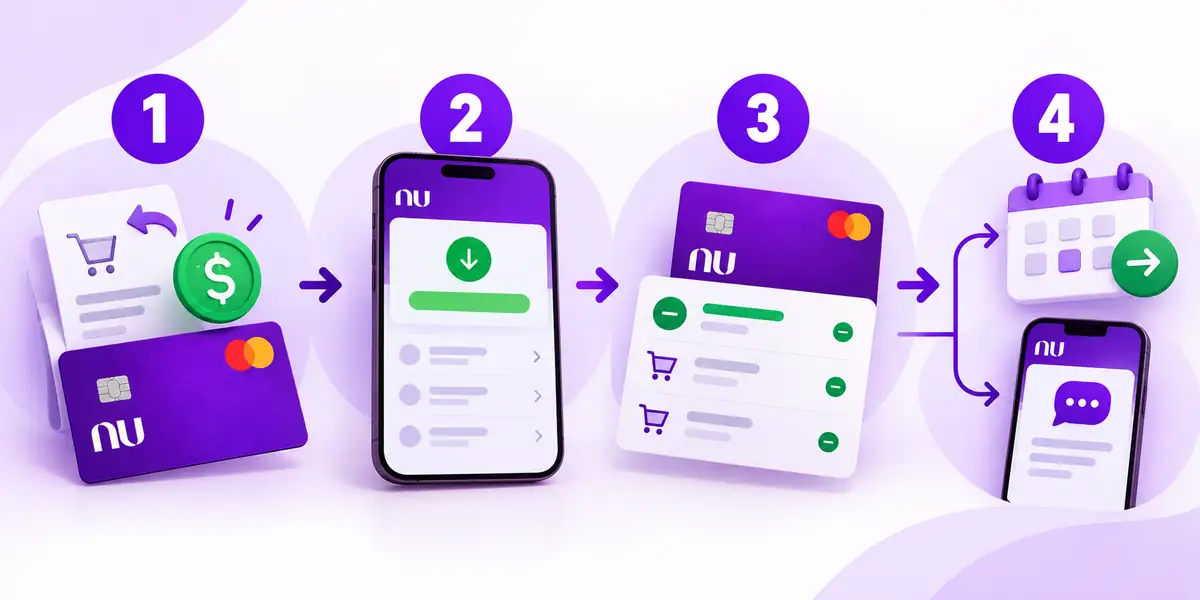 Como funciona saldo positivo nubank