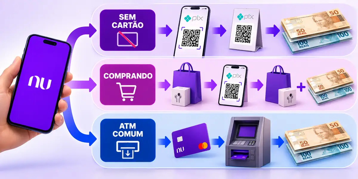 Como sacar dinheiro nubank