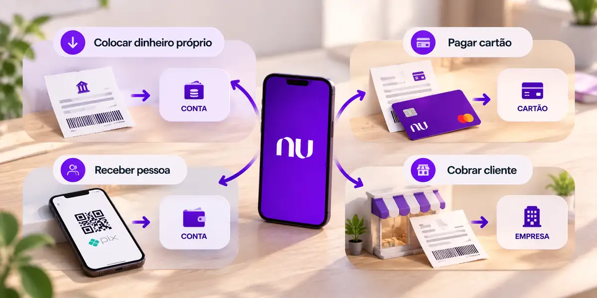 Qual boleto nubank usar