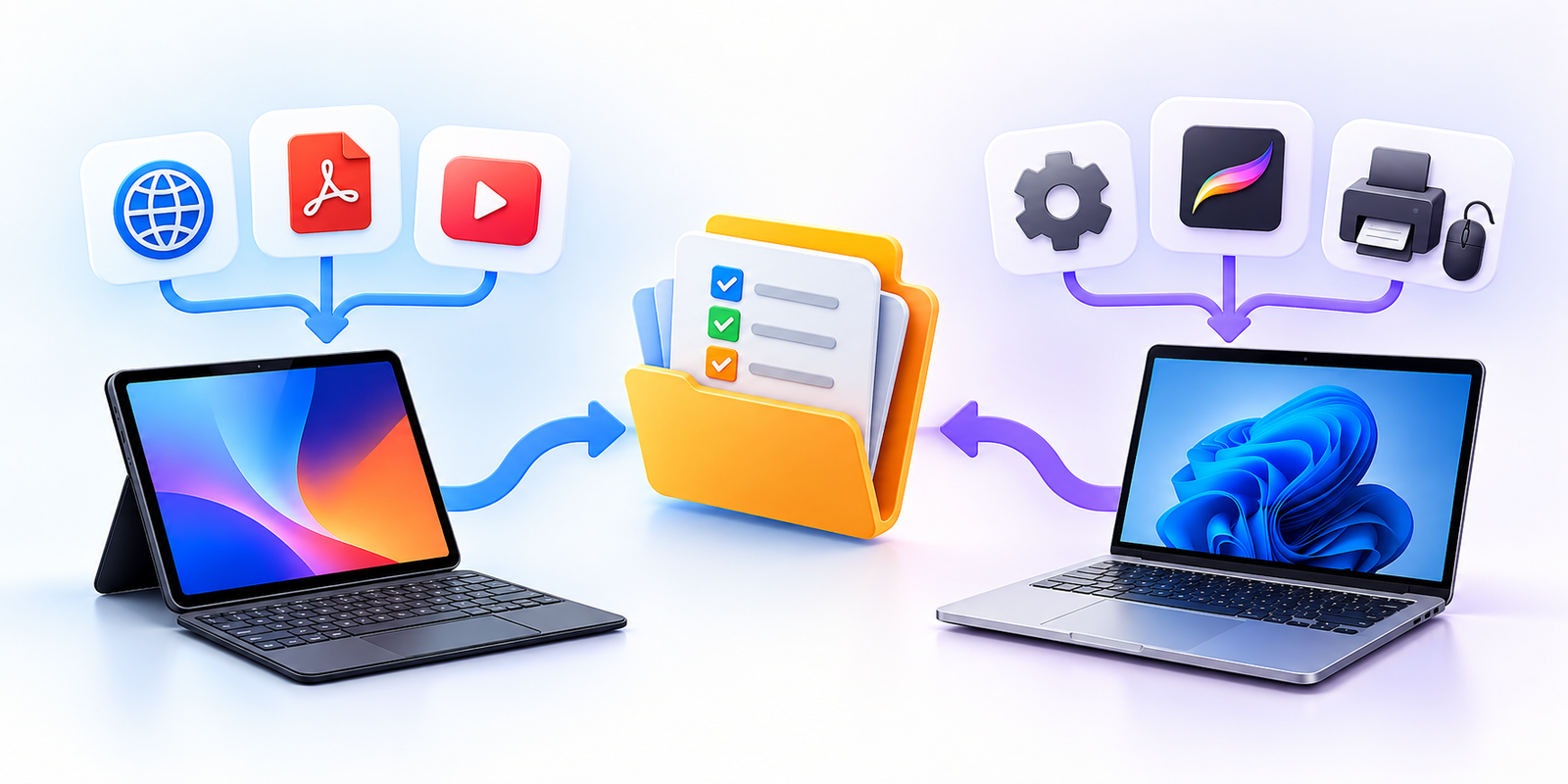 Tablet ou notebook depende da rotina