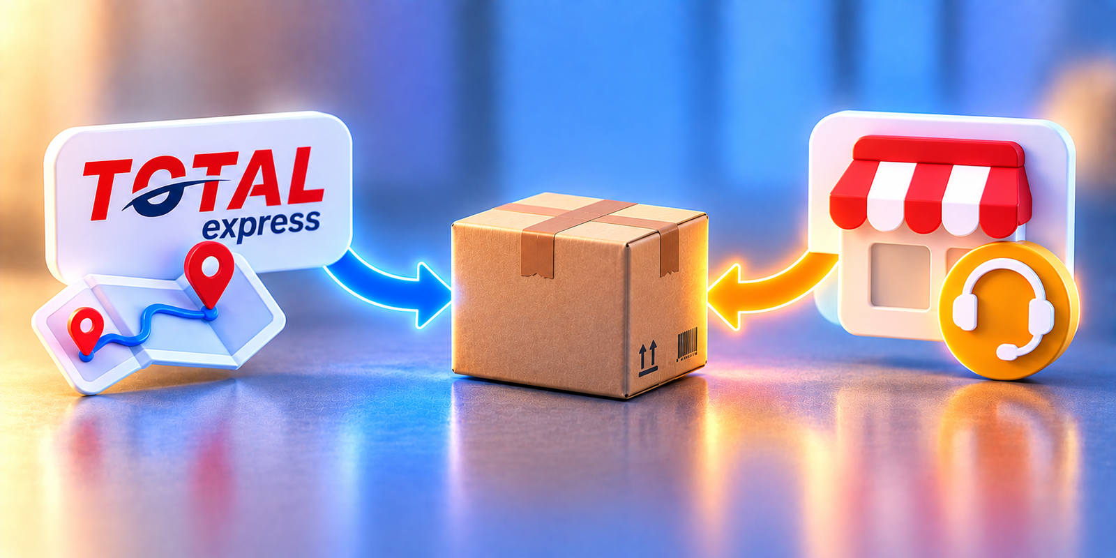 Total express transportadora loja