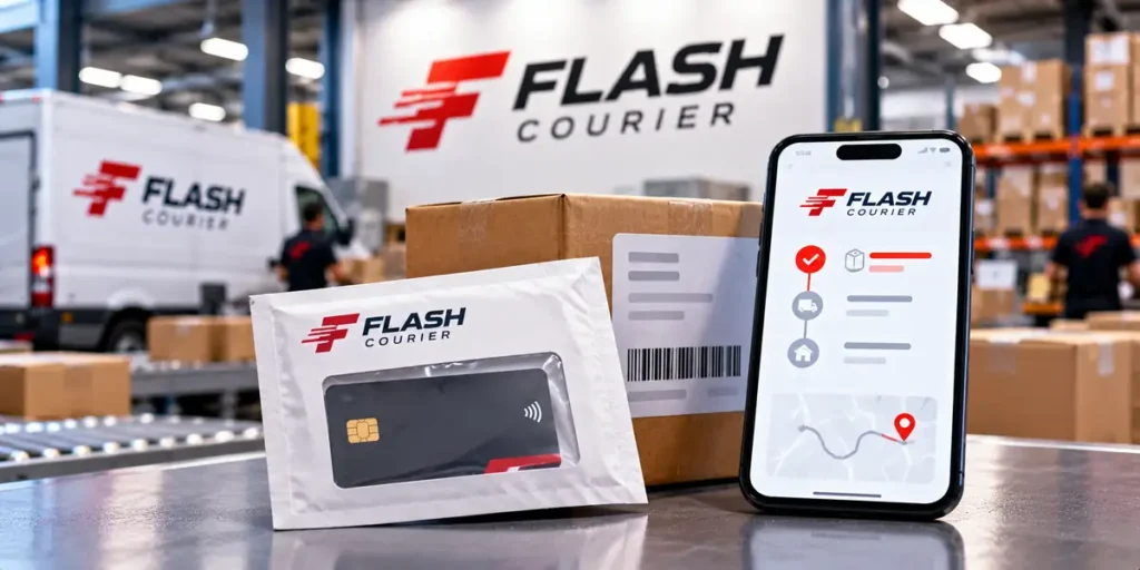 Flash courier contato entrega cartao
