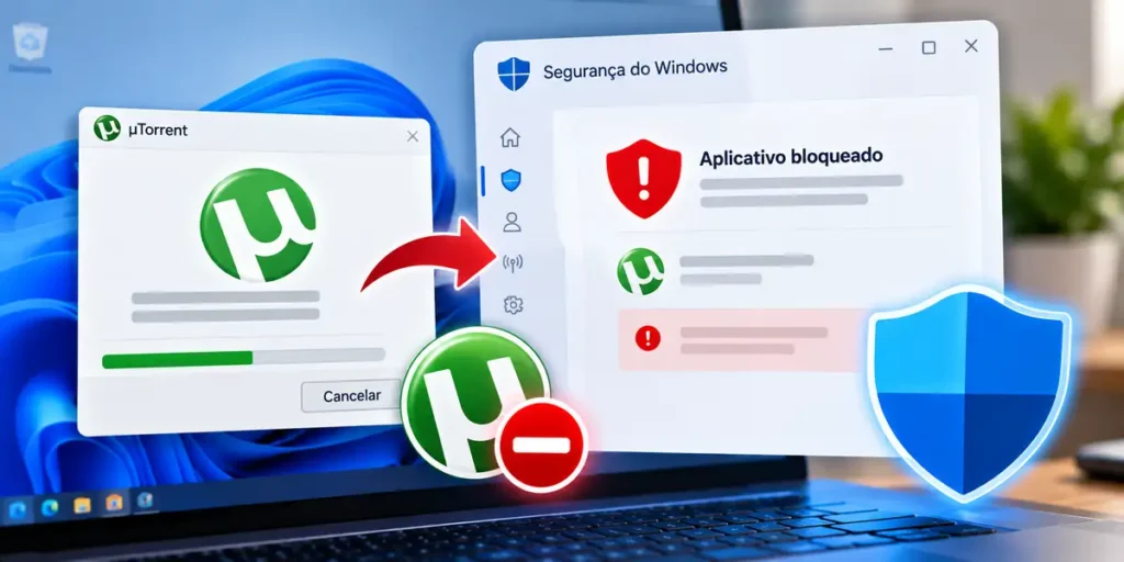 Windows defender bloqueia utorrent