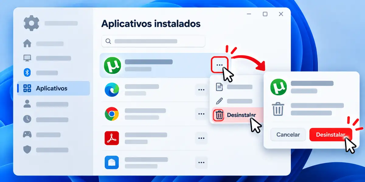 Desinstalar utorrent configuracoes windows