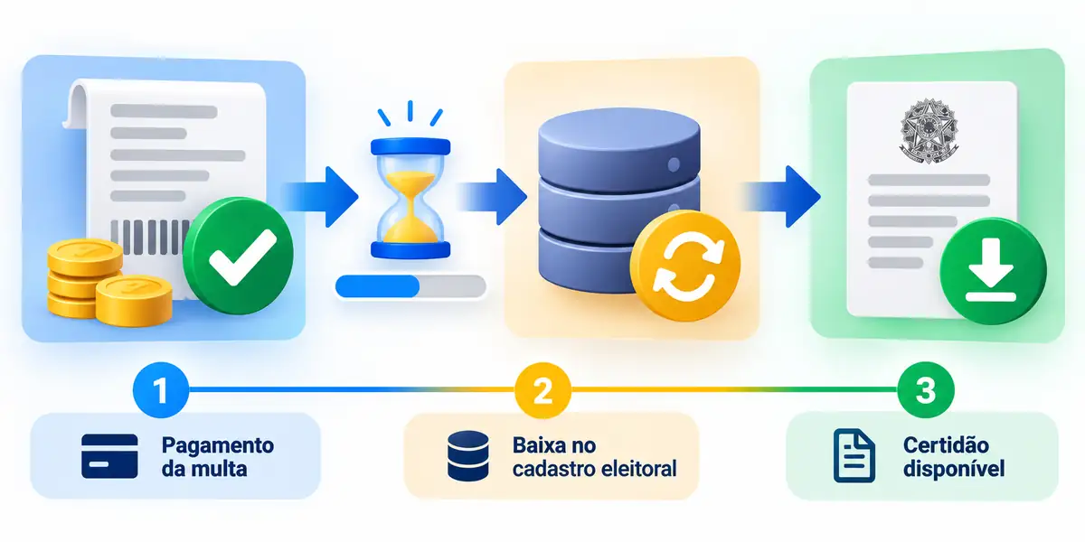 Fluxo pagamento baixa certidao