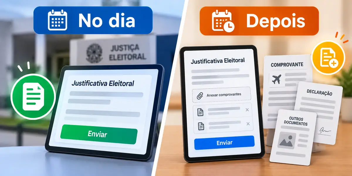 Justificar no dia ou depois