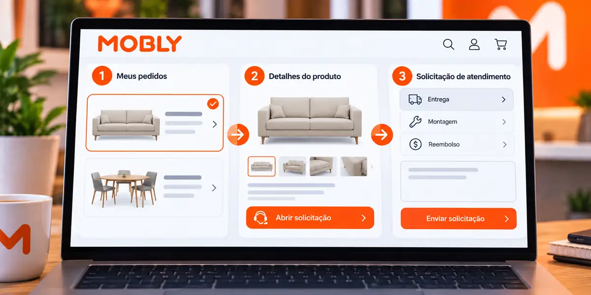 Mobly abrir atendimento pedido