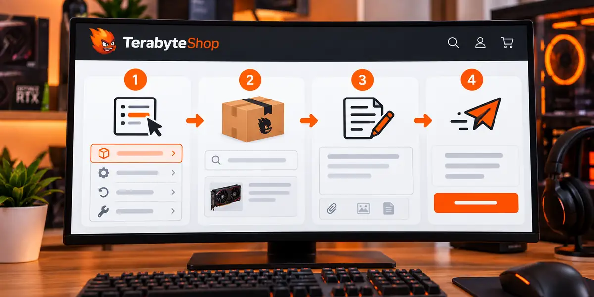 Terabyteshop abrir ticket