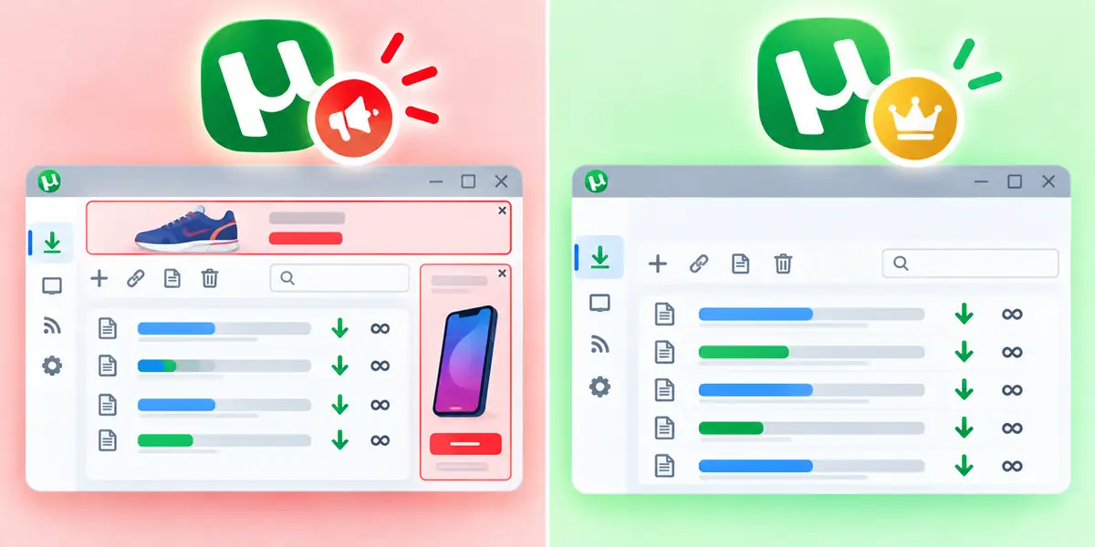 Utorrent basic vs adfree