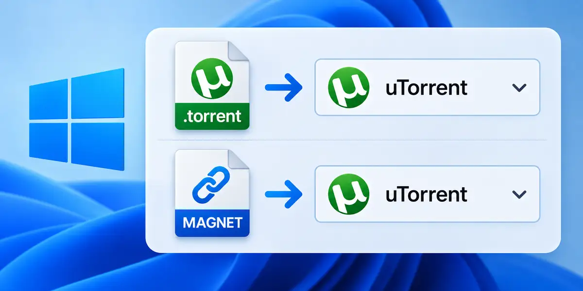 Aplicativos padrao torrent magnet windows
