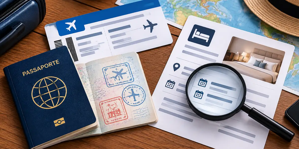 Documentos viagem justificativa