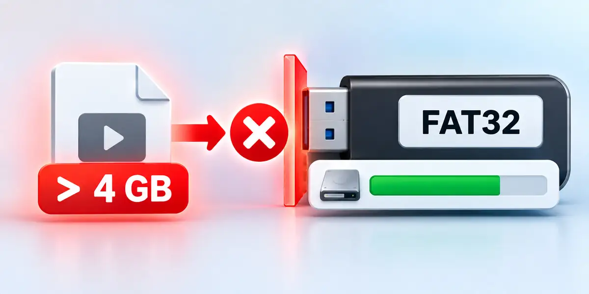Fat32 arquivo maior 4gb