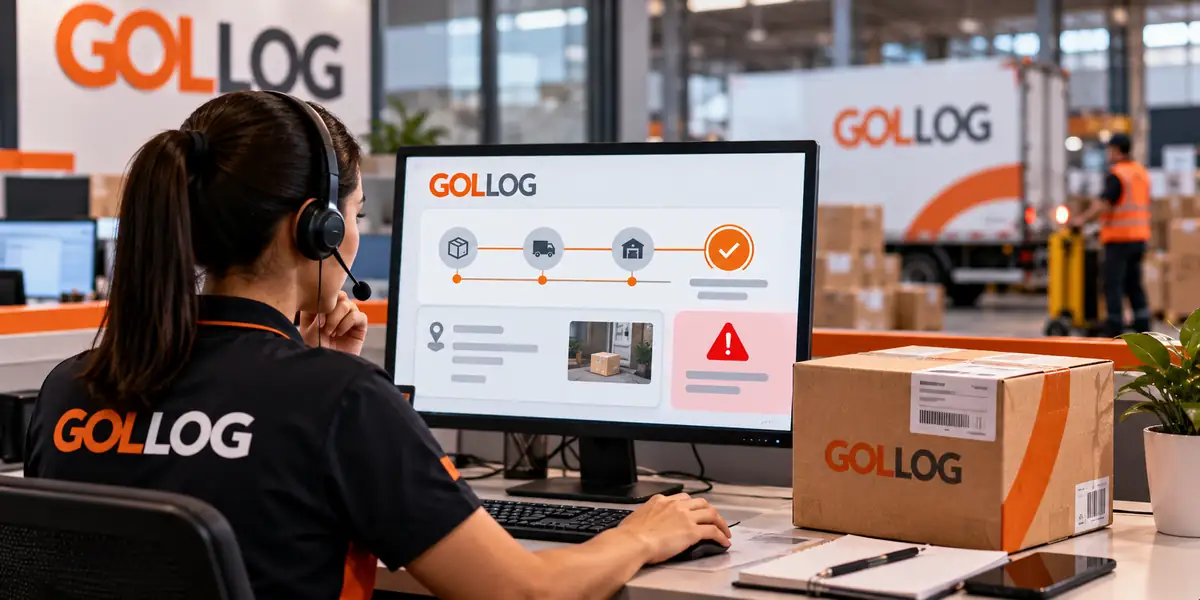 Gollog suporte entrega nao recebida