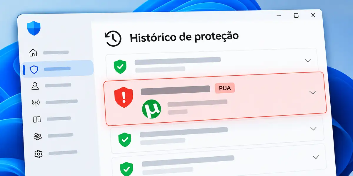 Historico protecao pua utorrent