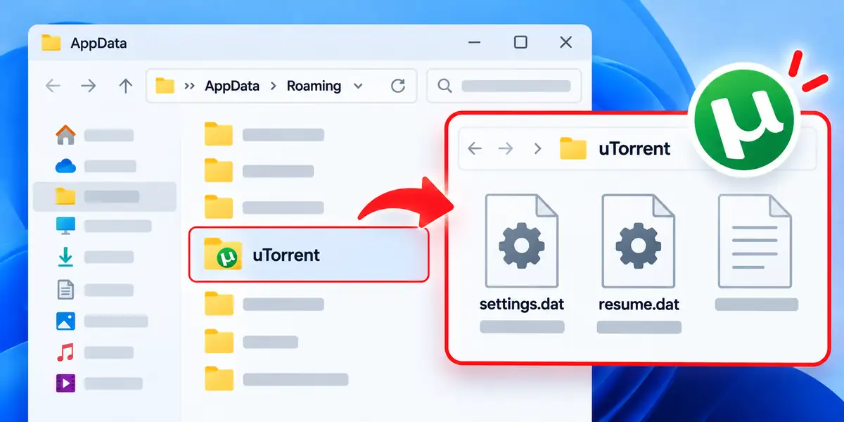 Utorrent appdata configuracoes