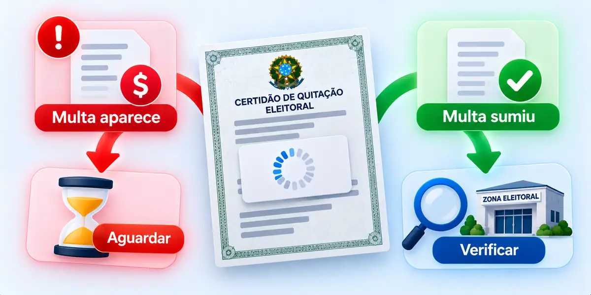 Diagnostico certidao nao atualizou