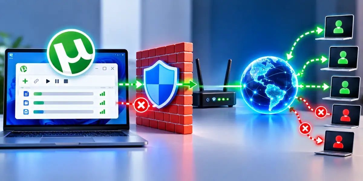 Utorrent firewall rede