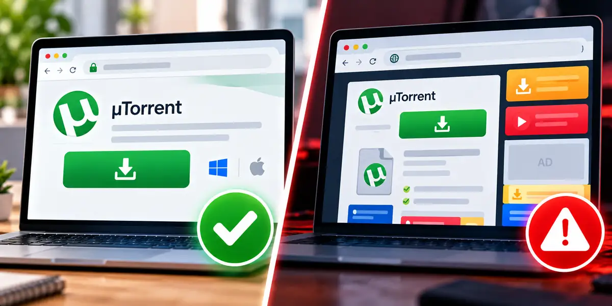 Utorrent site oficial ou fonte desconhecida
